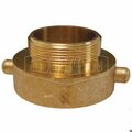 Dixon Pin Lug Hydrant Adapter, 2-1/2 x 2 in Nominal, Female NH NST x Male NH NST End Style, Brass, Domesti HA2520F